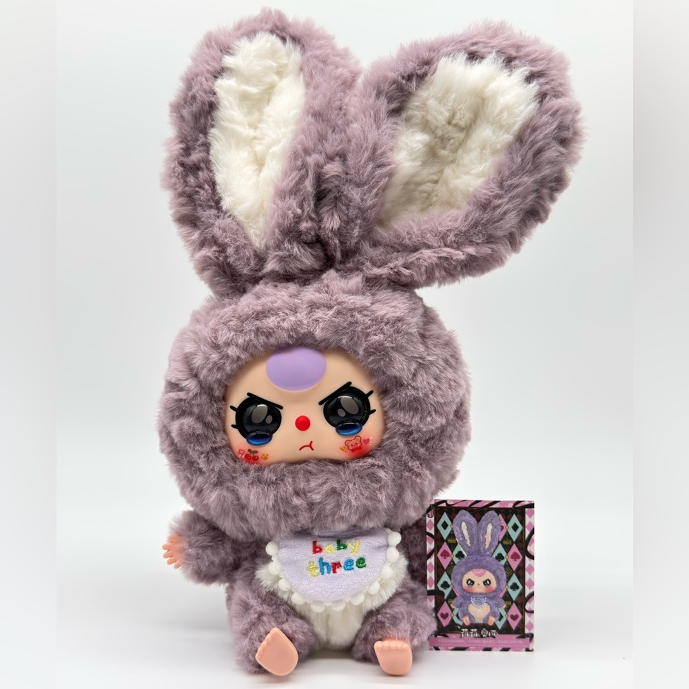 Baby Three Lily Rabbit Town Series Purple Bunny Plush Blind Box